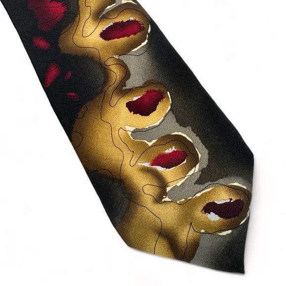 JERRY GARCIA silk NECKTIE, Grateful Dead, South of the Border collection… - Picture 1 of 8